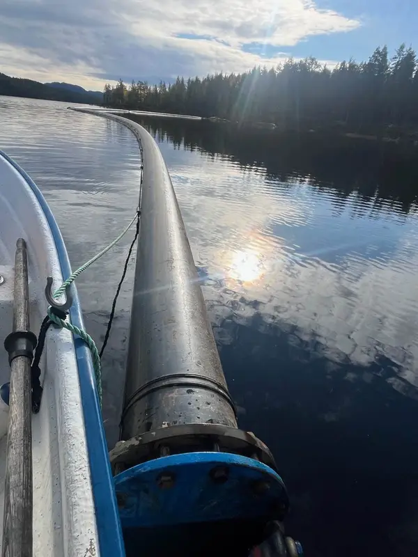 Lense sett fra båten